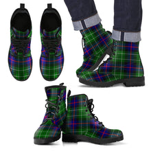 Load image into Gallery viewer, Leslie Hunting Tartan Leather Boots Footwear Shoes