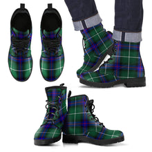 Load image into Gallery viewer, MacDonald of the Isles Hunting Modern Tartan Leather Boots Footwear Shoes