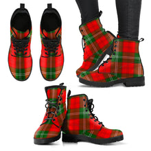 Load image into Gallery viewer, Lennox Modern Tartan Leather Boots
