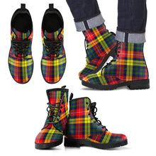 Load image into Gallery viewer, Buchanan Modern Tartan Leather Boots Footwear Shoes