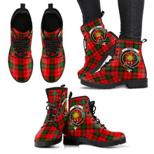 Load image into Gallery viewer, Kerr Modern Tartan Clan Badge Leather Boots
