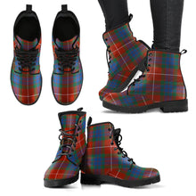 Load image into Gallery viewer, Fraser Ancient Tartan Leather Boots