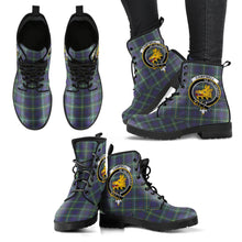 Load image into Gallery viewer, Campbell of Loudon Tartan Clan Badge Leather Boots
