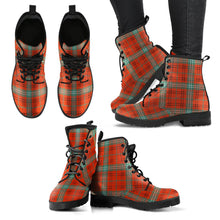 Load image into Gallery viewer, Morrison Red Ancient Tartan Leather Boots