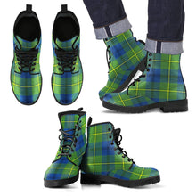 Load image into Gallery viewer, Johnston Ancient Tartan Leather Boots Footwear Shoes