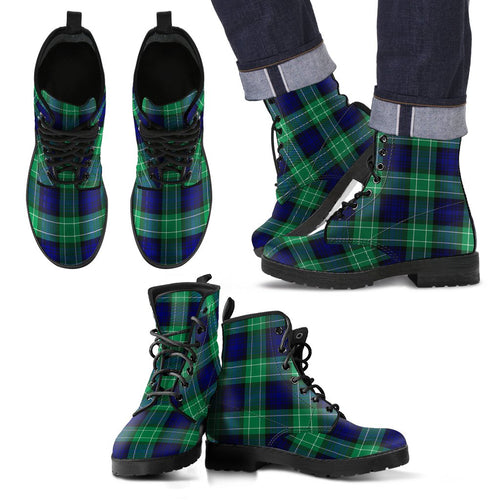 Abercrombie Tartan Leather Boots Footwear Shoes