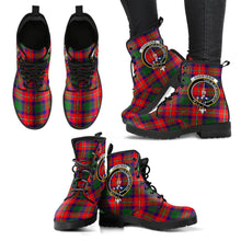 Load image into Gallery viewer, Charteris District Tartan Clan Badge Leather Boots