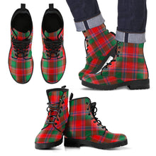Load image into Gallery viewer, Dalziel Modern Tartan Leather Boots Footwear Shoes