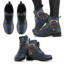 Load image into Gallery viewer, Ogilvie Hunting Modern Tartan Clan Badge Leather Boots