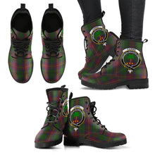 Load image into Gallery viewer, Cairns Tartan Clan Badge Leather Boots