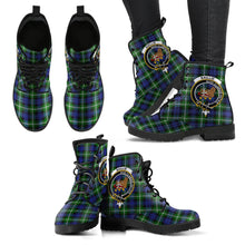 Load image into Gallery viewer, Baillie Modern Tartan Clan Badge Leather Boots
