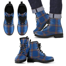 Load image into Gallery viewer, MacLaine of Loch Buie Hunting Ancient Tartan Leather Boots Footwear Shoes