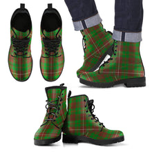 Load image into Gallery viewer, MacKinnon Hunting Modern Tartan Leather Boots Footwear Shoes
