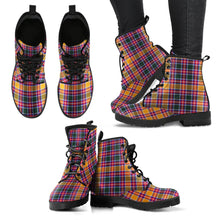 Load image into Gallery viewer, Jacobite Tartan Leather Boots