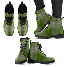 Load image into Gallery viewer, Cunningham Dress Green Dancers Tartan Leather Boots
