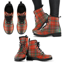 Load image into Gallery viewer, MacDougall Ancient Tartan Leather Boots Footwear Shoes