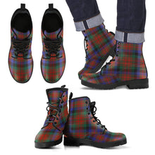 Load image into Gallery viewer, MacDuff Hunting Modern Tartan Leather Boots Footwear Shoes