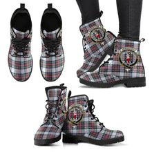 Load image into Gallery viewer, Dennistoun Tartan Clan Badge Leather Boots