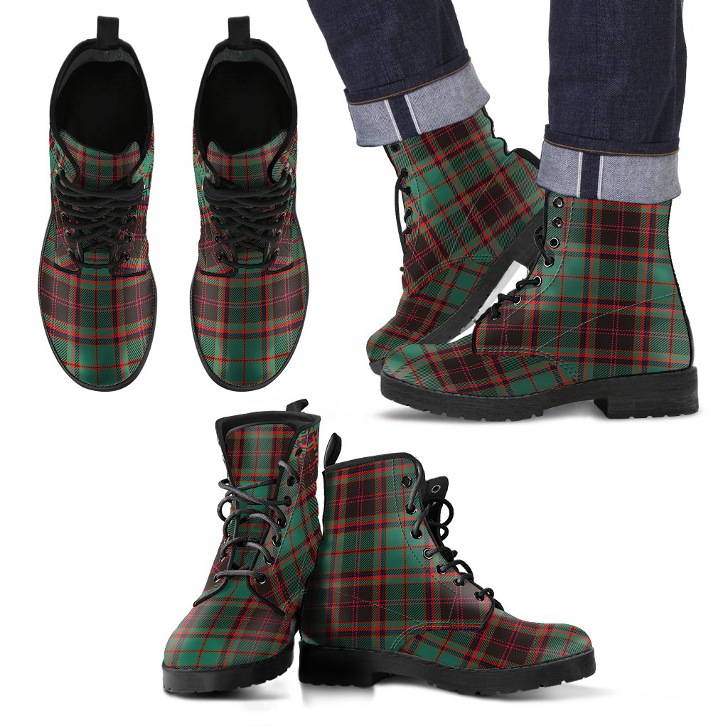 Buchan Ancient Tartan Leather Boots Footwear Shoes