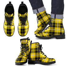 Load image into Gallery viewer, Barclay Dress Modern Tartan Leather Boots Footwear Shoes
