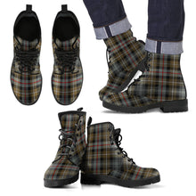 Load image into Gallery viewer, MacKenzie Weathered Tartan Leather Boots Footwear Shoes