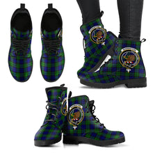 Load image into Gallery viewer, Bannatyne Tartan Clan Badge Leather Boots