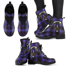 Load image into Gallery viewer, Dunlop Modern Tartan Clan Badge Leather Boots