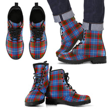 Load image into Gallery viewer, Edinburgh District Tartan Leather Boots Footwear Shoes