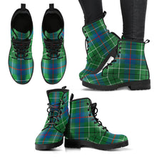 Load image into Gallery viewer, Dunbar Modern Tartan Leather Boots