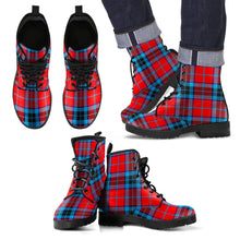 Load image into Gallery viewer, MacTavish Modern Tartan Leather Boots Footwear Shoes