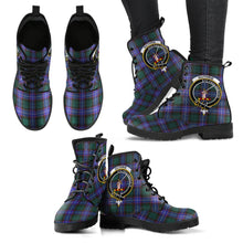 Load image into Gallery viewer, Guthrie Modern Tartan Clan Badge Leather Boots