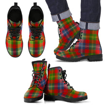 Load image into Gallery viewer, Forrester Tartan Leather Boots Footwear Shoes