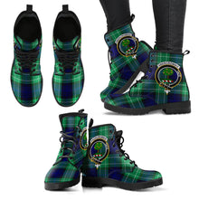 Load image into Gallery viewer, Abercrombie Tartan Clan Badge Leather Boots