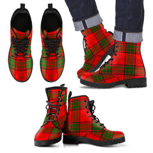 Load image into Gallery viewer, Maxwell Modern Tartan Leather Boots Footwear Shoes
