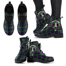 Load image into Gallery viewer, Malcolm Modern Tartan Clan Badge Leather Boots