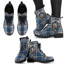 Load image into Gallery viewer, Napier Modern  Tartan Clan Badge Leather Boots