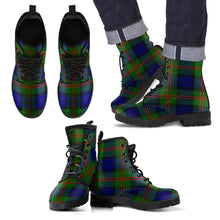 Load image into Gallery viewer, Dundas Modern 02 Tartan Leather Boots Footwear Shoes