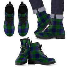 Load image into Gallery viewer, Keith Modern Tartan Leather Boots Footwear Shoes
