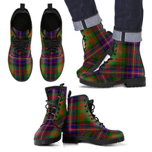Load image into Gallery viewer, Cochrane Modern Tartan Leather Boots Footwear Shoes