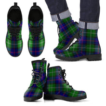 Load image into Gallery viewer, MacThomas Modern Tartan Leather Boots Footwear Shoes