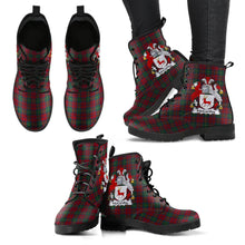 Load image into Gallery viewer, McCarthy Tartan Clan Badge Leather Boots