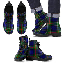 Load image into Gallery viewer, Colquhoun Modern Tartan Leather Boots Footwear Shoes
