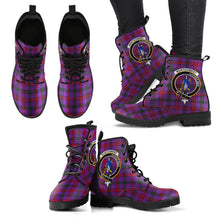 Load image into Gallery viewer, Montgomery Modern Tartan Clan Badge Leather Boots