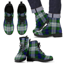 Load image into Gallery viewer, Blackwatch Dress Modern Tartan Leather Boots Footwear Shoes