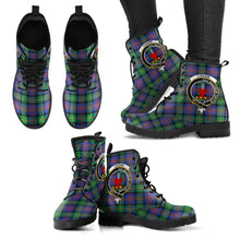 Load image into Gallery viewer, Logan Ancient Tartan Clan Badge Leather Boots