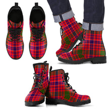 Load image into Gallery viewer, MacRae Modern Tartan Leather Boots Footwear Shoes