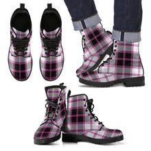 Load image into Gallery viewer, MacPherson Hunting Modern Tartan Leather Boots Footwear Shoes