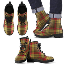 Load image into Gallery viewer, MacMillan Old Weathered Tartan Leather Boots Footwear Shoes