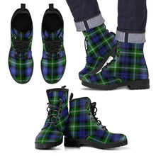 Load image into Gallery viewer, Baillie Modern Tartan Leather Boots Footwear Shoes