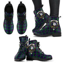 Load image into Gallery viewer, Calder Modern Tartan Clan Badge Leather Boots